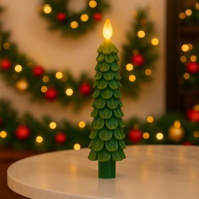 Bezplamenná blikající sváteční svíčka | CANDLETREE